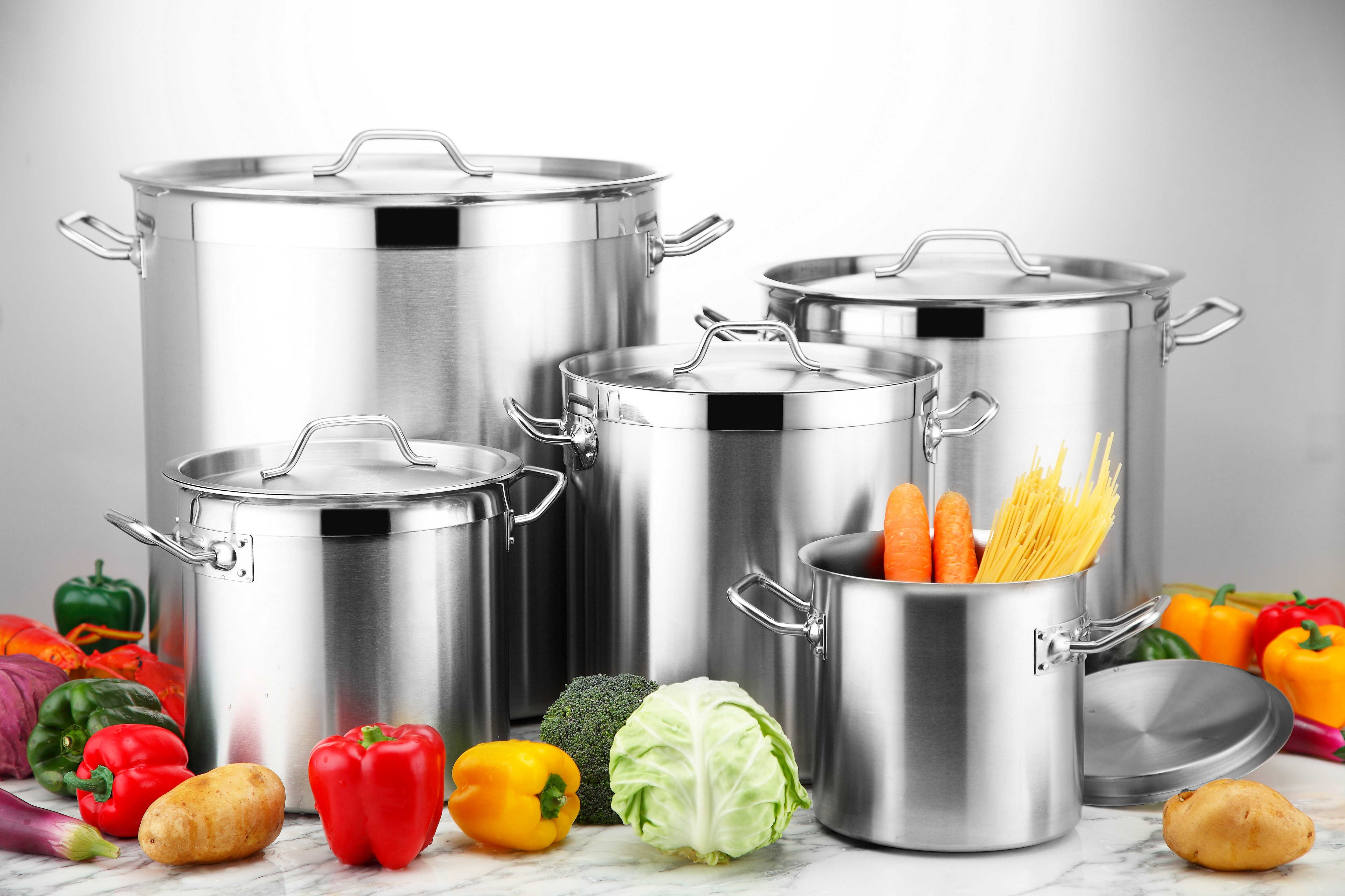 Domus Essentialia Steel Stockpots