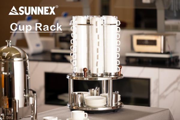 SUNNEX VOLUBILIS CUCULI DISPENSATOR, STEEL BASIS & TRES COCHLEA MUGS INCLUSA PC CALIX TUBES