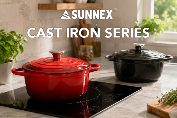 SUNNEX Premium Enamel Cast Iron Cookware Series SUNNEX Premium Enamel Cast Iron Cookware Series