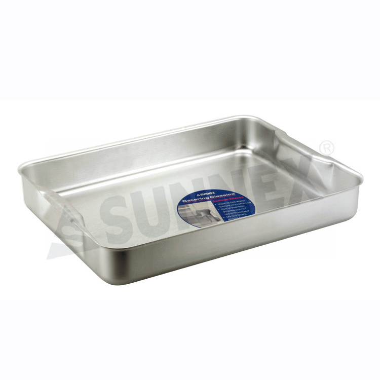 Aluminium Roasting Bakeware suis manubriis