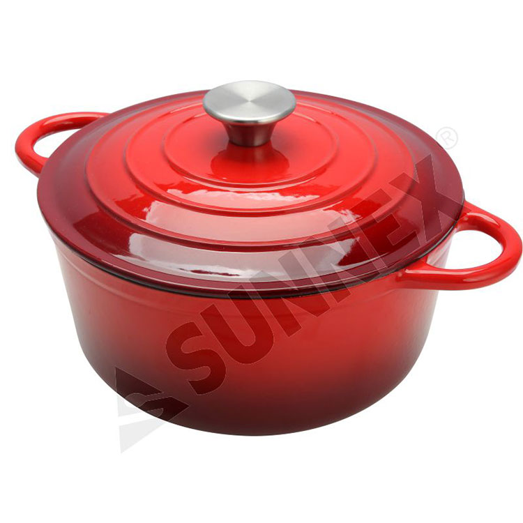 Ferrum Enamel circum Casserole