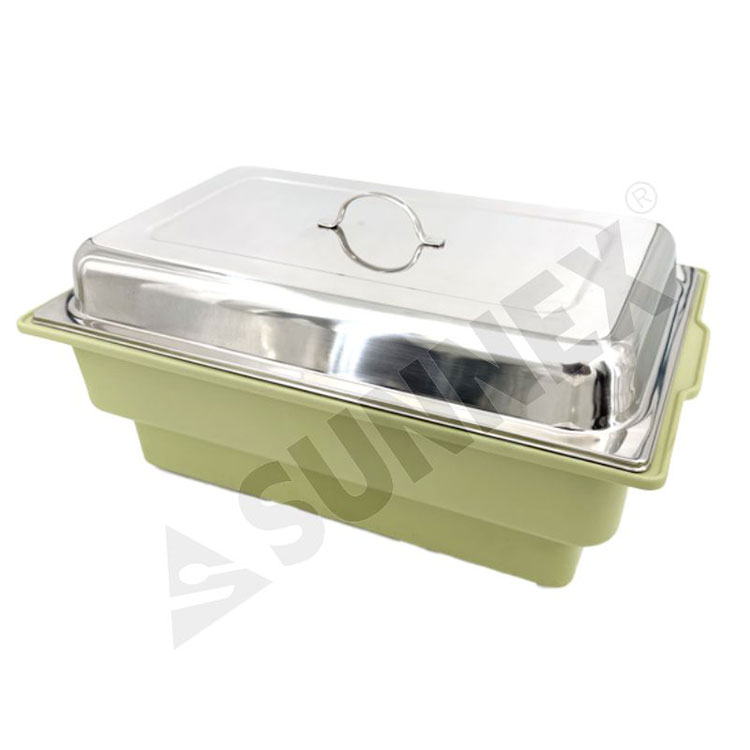 Ecocater Series Green Electric Chafer cum diversis opercula