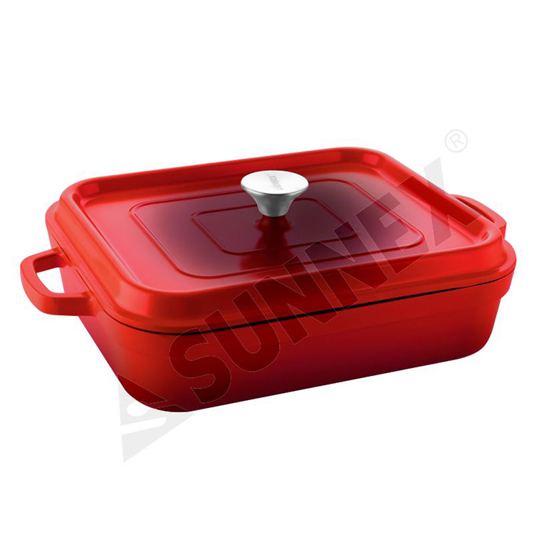 Summus Quality Casserole with New Design Red Color Roaster