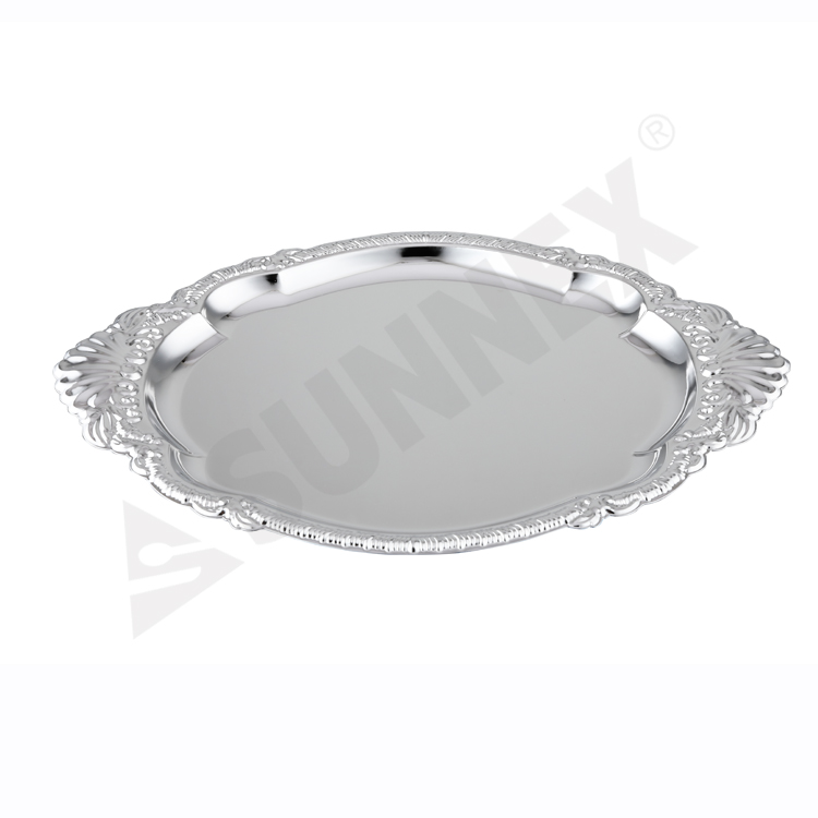 Ovalis Chrome Plated servientes Tray