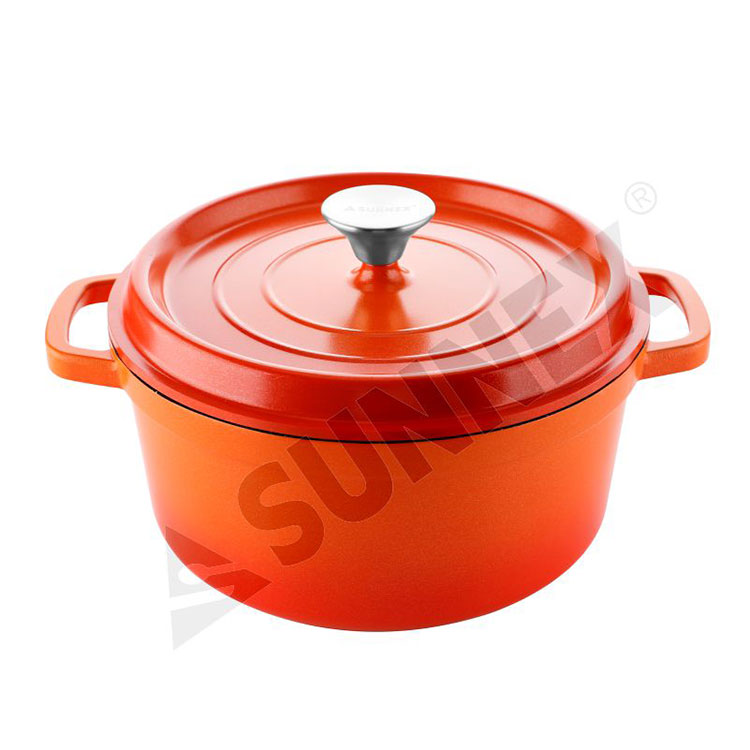 Professional Factory Die-Cast Aluminium Round Casserole catino cum operculo