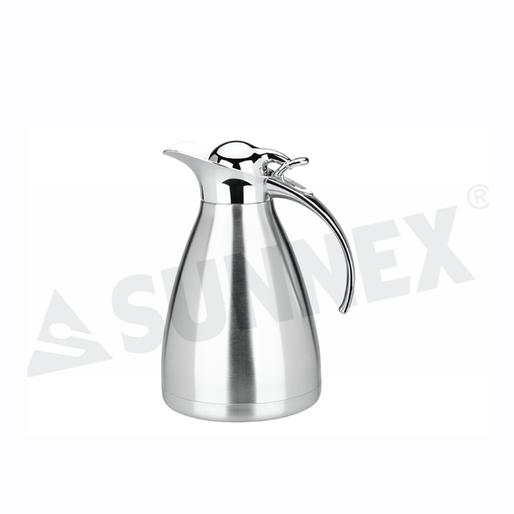 Satin stainless chalybs vacuo Tea Pots