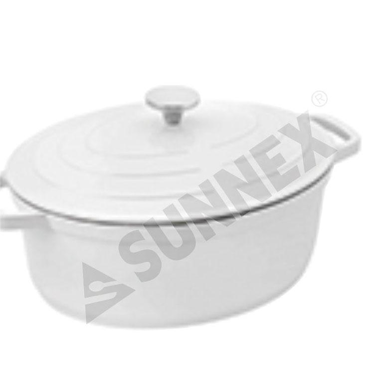 Alba color nonstick pulmenti ollam culinam cookware oval casserole