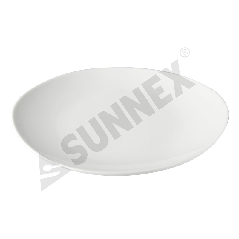 Rim ovalis Platter subalbidum Legio Wide